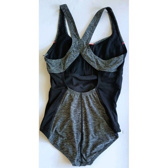 Speedo One Piece Swimsuit Athletic Size 6 Hydro Bra  Radiance Quantum Splice - Picture 4 of 6